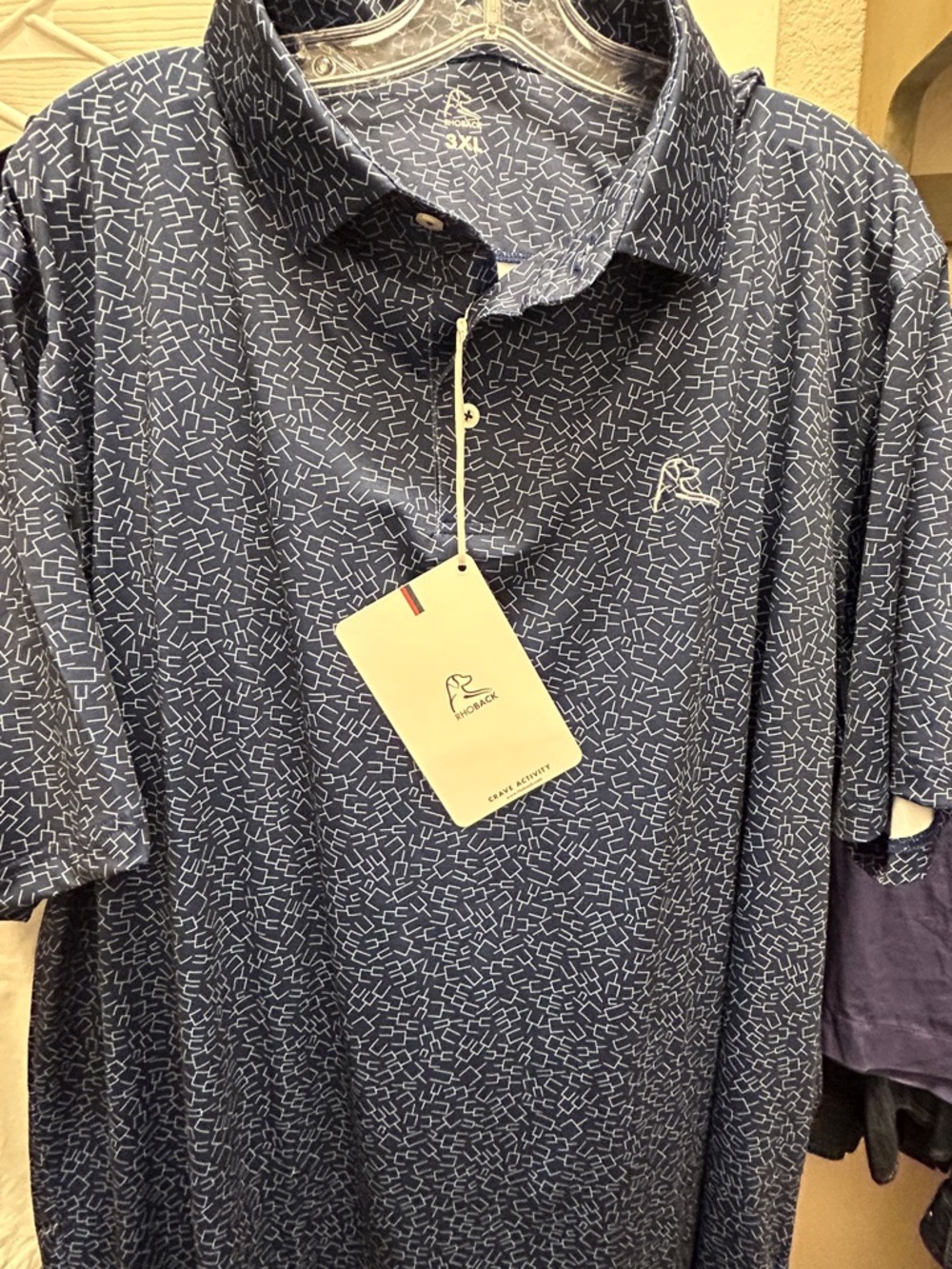 Rhoback Men’s Busted Bracket Polo Shirt